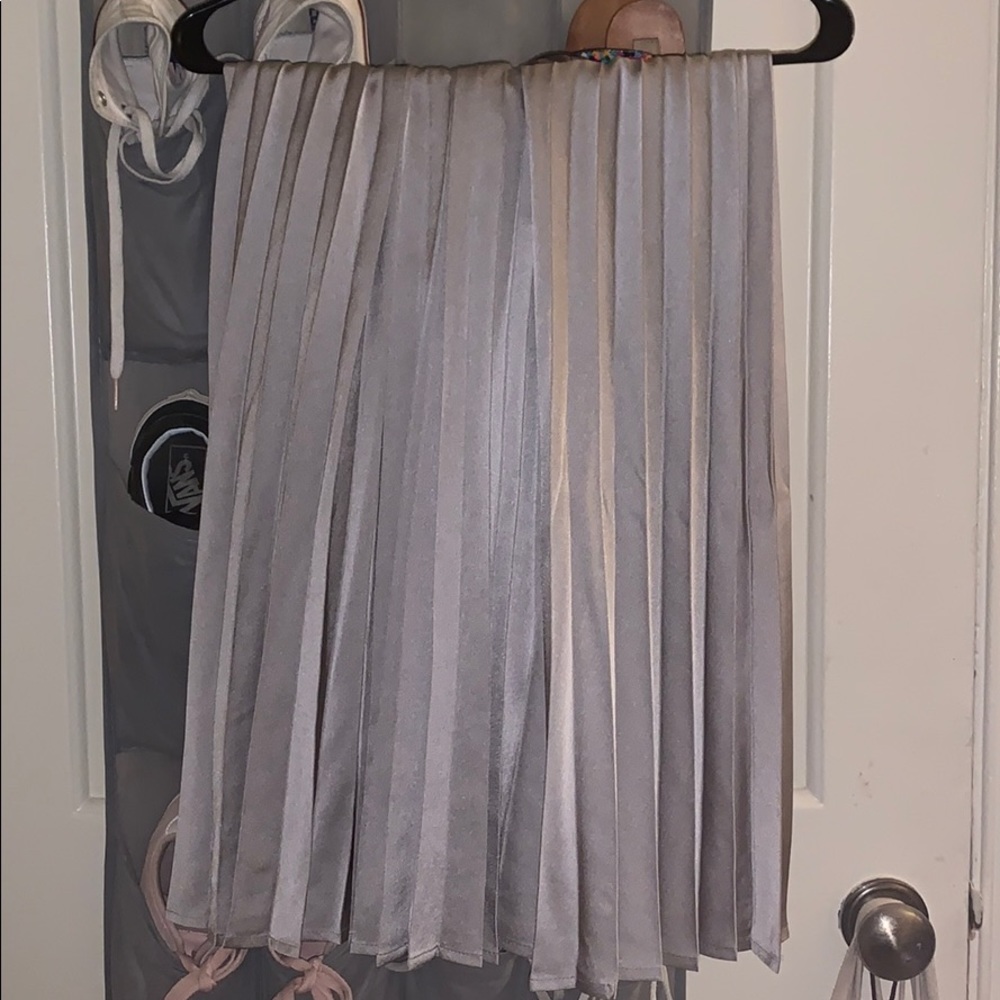 Gray Midi Skirt